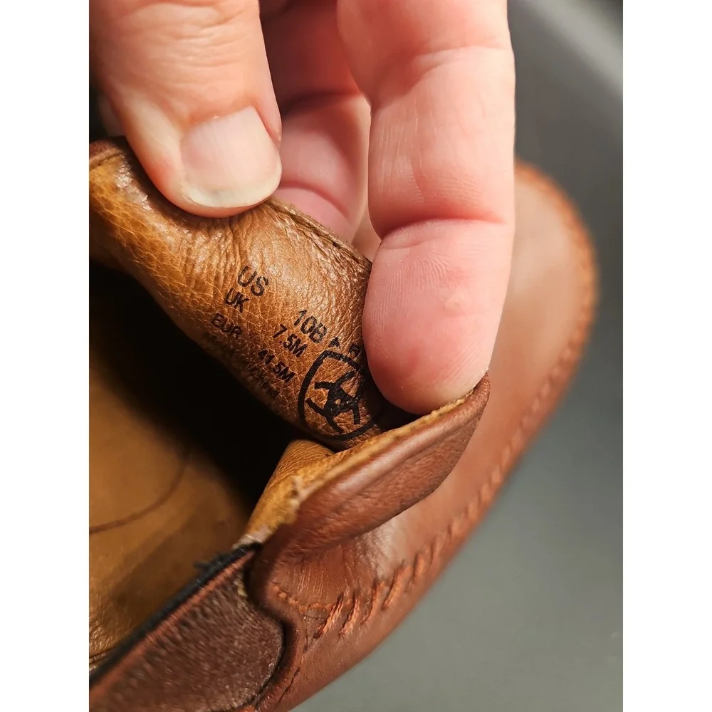 Ariat Womens Brown Leather Wedge Professional Clogs Shoes Size 10B.  ZZ